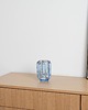 wazony Wazon szklany niebieski, duński design, lata 60, produkcja: Dania 5