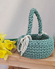koszyki wielkanocne Koszyczek Wielkanocny XL (20 cm)- szałwia 1