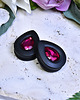 biżuteria różna Tunele do uszu łezki 10-100mm ze szklanym kryształkiem #019 Fuchsia 3