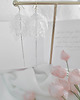 Biżuteria ślubna Kolczyki brokatowe white/white z kolekcji Lovely Lily 2