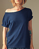t-shirt damskie Granatowy Oversize 1