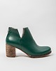 botki damskie SKÓRZANE BOTKI DO KOSTKI ZAPATO 501 ZIELONY 2