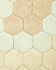dywany Dywan bawełnainy okrągły Ø 140 , Honeycomb golden, Planet Bee, Lorena Canals 2