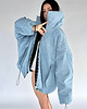 kurtki damskie Kurtka jeansowa typu bomber oversize denim light blue 6