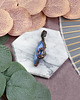 wisiory Miedziany wisiorek wire wrapping z chalcedonem #538 2