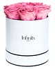 dodatki - różne Jasnoróżowe wieczne róże biały duży flower box 4