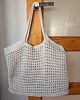 torby na ramię Torba shopper ze sznurka biała/ ecru 1