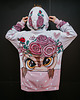 bluza z kapturem damska Bluza Oversize Tunika DR.CROW Sowa 2