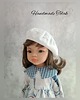 lalki Handmade ubranka dla lalek Paola Reina 32cm  sukienka i beret nowy 2