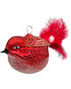 ozdoby choinkowe Bombka choinkowa: Ptaszek z piórami: czerwony 1