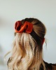 spinki i klamry do włosów Scrunchie spinka klamra jedwabna miedziany zachód 2