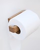 dodatki - łazienka - różne Dębowy uchwyt na papier toaletowy samoprzylepny 1