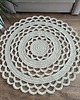 dywany Dywan okrągły ze sznurka bawełnianego szydełkowy 100cm 6