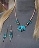 kolczyki z kamieniami Turkusowe kolczyki w stylu boho unikat handmade dla fanki turkusów PREZENT 6