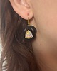 kolczyki soutache Kolczyki sutasz z pięknym kryształkiem 1