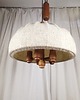 lampy wiszące Duńska lampa sufitowa z drewna tekowego od Domus, lata 70. 5