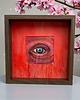 obrazy Obraz malowany i haftowany oko 3D. 4