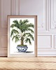 plakaty ZESTAW PLAKATÓW botanicznych palma zielone rośliny 3