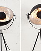 lampy podłogowe Lampa stojąca Studio czarna srebrny środek 140cm 3