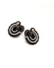 kolczyki soutache Duże wkrętki / sztyfty boho - sutasz 1