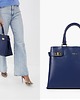 torebki do ręki Torba skórzana Shopper - granatowy (7143) 4