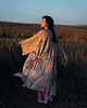 bluzki kimonowe damskie Kimono Bloom Beige LONG 5
