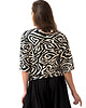 t-shirt damskie Bluzka wiązana "Anabell"  zebra 3