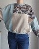 bluza bez kaptura damska Bluza patchwork - Aztec Mosaic - One of a kind - oversize 5