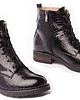 botki damskie Botki skórzane czarne  o fakturze krokodyla  (6274) 3
