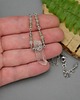 naszyjniki - inne Naszyjnik Talizman kryształ górski i labradoryty wire wrapping 2