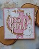 kartki scrapbooking Kartka na baby shower dziewczynki 2