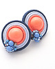 kolczyki soutache Pastelowe mini koła 4