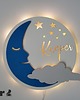 lampy do pokoju dziecka Oryginalna personalizowana lampka KSIĘŻYC z imieniem 4