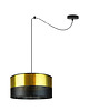 lampy wiszące Czarno-srebrna lampa wisząca pająk WAIKIKI W1 GLAM z regulacją 7