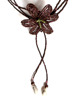 chokery Brązowa lilia - naszyjnik choker 1