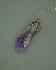 wisiory Wisiorek talizman duży surowy ametyst wire wrapping 1