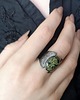 pierścionki srebrne Pierścionek Serpentynit - srebro 925, rozmiar 15 4
