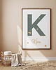 obrazy i plakaty do pokoju dziecięcego Plakat personalizowany z literą i imieniem 1