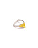 pierścionki srebrne ONE AMBER EDGE Classic / satin silver ring 1