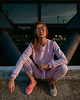 spodnie dresowe damskie Chillz Spodnie Dresowe Basic Lilac 2
