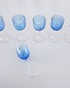 szklanki i kieliszki Zestaw niebieskich kieliszków, szkło Murano, lata 70, produkcja: Włochy 3