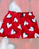 piżamy damskie Spodenki do spania dla PARY bokserki w serca czerwone 4