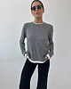 bluzki z długim rękawem damskie Sweater Touch grey 7