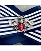 broszki Granat z bielą i czerwienią Brosza z Owadem NEW 6
