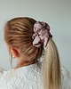gumki do włosów Satynowa gumka satynowa scrunchie owijka frotka mokka MAXI 2