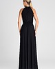 sukienki maxi damskie Elegancka rozkloszowana sukienka maxi halter bez rękawów na imprezę - M945 1