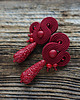 kolczyki soutache Bordowe i eleganckie - kolczyki soutache 3
