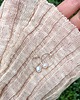 kolczyki srebrne Kolczyki srebrne 925 z naturalną perłą minimalistyczne koła handmade 4