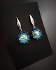 kolczyki szklane Niebieskie Wiszące Kolczyki "Zircon Maxima" 1