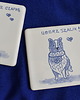 podkładki do kuchni Kafle ręcznie malowane- podkładki ceramiczne psy border collie 1